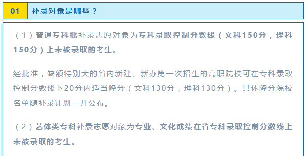 機(jī)會！2020年普通高校?？蒲a(bǔ)錄來了！10月19日開始填報(bào)志愿